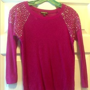 Express Open Stitch Sweater
